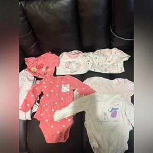 3 tshirts 3 long sleeve tshirts 1 sleeper